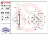 Brembo 09.3149.14 - Disco Freno Oe 7701204283 Per Espace Ii (J)