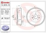 Brembo 14.C010.10 - Tamburo Freno Oe SDC000010 Per Freelander (L314)