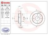 Brembo 08.7811.10 - Disco Freno Oe 5171202000 Per Atos (Mx)