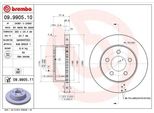 Brembo 09.9905.11 - Disco Freno Oe 5016434AA Per Cherokee (Xj), Wrangler Ii (Tj)