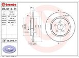 Brembo 08.D416.11 - Disco Freno Oe 4243152160 Per Ct (ZWA10), Urban Cruiser (P1)