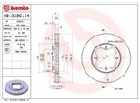 Brembo 09.5290.14 - Disco Freno Oe 45251SM4000 Per Accord Iv, Accord V, Civic Vi