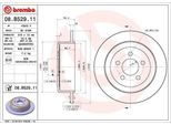 Brembo 08.B529.11 - Disco Freno Oe 52129250AA Per Cherokee (Kk)