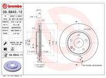 Brembo 09.B843.11 - Disco Freno Oe 4144210012 Per Vaneo (414)