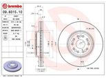 Brembo 09.8315.10 - Disco Freno Oe 4351250130 Per Ls (F2)