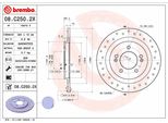 Brembo 08.C250.2X - Oe 584113Z100 Disco Freno Per I40 (Vf)