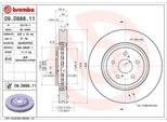 Brembo 09.D988.11 - Disco Freno Oe 4351248140 Per Rav 4 V (A5), Rx (L2)