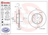 Brembo 09.8609.11 - Disco Freno Oe SDB000080 Per Freelander (L314)