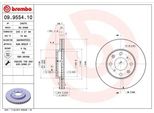 Brembo 09.9554.10 - Disco Freno Oe 45251S2G000 Per Jazz Ii, Logo (Ga)
