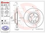 2X Disco Freno Brembo 09.C515.11 Per Land Rover Range Rover Sport (L494) 49Mm