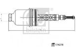 Febi Bilstein 174278 - Oe 271 180 02 38 Coperchio, Alloggiamento Filtro Olio Per Sprinter (W906), Slk (R171), Classe E (S211), Classe E (W212), Classe E (W211), Clk (A209), Clk (C209), Classe Clc (CL203), Classe C (S204), Classe C (S203), Classe C (CL203), Classe C (W204), Classe C (W203)