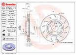 2X Brembo Disco Freno 09.D763.11 Per MERCEDES-BENZ Classe G (W463) 56Mm