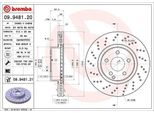 Brembo 09.9481.21 - Disco Freno Oe 2304210412 Per Sl (R230)