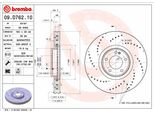 Brembo 09.D762.10 - Disco Freno Oe 4634210500 Per Classe G (W463)