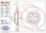 2X Disco Freno Brembo 09.C820.11 Per Land Rover Range Rover Sport (L494) 62Mm