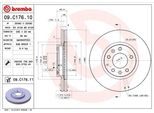 Brembo 09.C176.11 - Disco Freno Oe L2063325X Per CX-7 (Er)