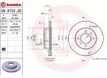 Brembo 09.9753.21 - Disco Freno Oe 5171202550 Per Atos (Mx)