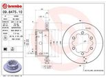 Brembo 09.8475.10 - Disco Freno Oe 9044230212 Per Sprinter (W901, W902), Sprinter (W903), Sprinter (W904), Vario