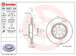 Brembo 09.5527.24 - Disco Freno Oe 569010 Per Tigra (S93)