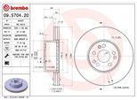 Brembo 09.5704.20 - Disco Freno Oe 1404210212 Per Classe S (C140), Classe S (W140)