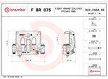 Brembo F Br 075 - Pinza Freno Oe 9074235800 Per Sprinter (W907)
