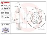 Brembo 09.6839.11 - Disco Freno Oe NTC8780 Per Range Rover Ii (P38A)