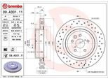 Brembo 09.A301.11 - Oe 424310W030 Disco Freno Per Is Ii (E2)