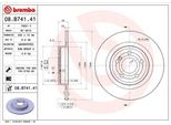 Brembo 08.B741.41 - Disco Freno Oe 4231612 Per Slc (R172), Slk (R172)