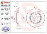 Brembo 09.A866.10 - Oe 45251SWAA00 Disco Freno Per CR-V Iii (Re), CR-V Iv (Rm)