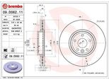 Brembo 09.D062.11 - Disco Freno Oe T4N1799 Per Xe (X760)