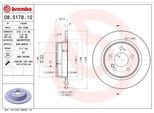Brembo 08.5178.10 - Disco Freno Oe 1244230512 Per Cabriolet (A124), Classe E (A124), Classe E (C124), Classe E (S124), Classe E (W124)