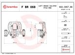 Brembo F Br 068 - Oe A9074233400 Pinza Freno Per Sprinter (W907), Sprinter (W907, W910)