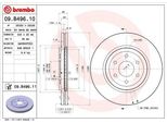 Brembo 09.B496.10 - Disco Freno Oe 402063X00B Per Pathfinder Iii (R51)