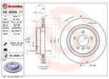 Brembo 09.8699.11 - Disco Freno Oe 34212227177 Per Serie 3 (E36), Z3 (E36)