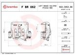 Brembo F Br 062 - Oe A9074218900 Pinza Freno Per Sprinter (W907), Sprinter (W907, W910), Sprinter (W910)