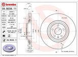Brembo 09.B038.11 - Oe 8J0615301 Disco Freno Per Tt (8J)