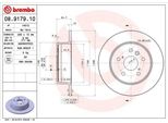 Brembo 08.9179.10 - Disco Freno Oe 4243133030 Per Camry (V1), Camry (V3), Rx (MCU15)