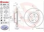 Brembo 09.8904.11 - Disco Freno Oe 7701208130 Per Clio Iii, Megane Ii