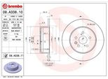 Brembo 08.A338.11 - Disco Freno Oe 4243120430 Per Avensis (T22)