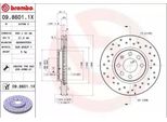 Brembo 09.8601.1X - Disco Freno Oe 569000 Per Combo, Combo Tour, Corsa C (X01), Meriva (X03), Tigra Twintop (X04)