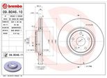 Brembo 09.B046.11 - Disco Freno Oe 4351205090 Per Avensis (T27), Verso (R2)