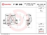 Brembo F Br 048 - Pinza Freno Oe A4474207800 Per Vito (W447)