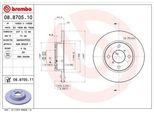 Brembo 08.8705.10 - Oe 4700711 Disco Freno Per Agila A