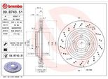 Brembo 09.B743.51 - Oe 4231512 Disco Freno Per Sl (R231)
