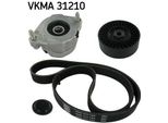 Skf Vkma 31210 Set Di Cinghie Trapezoidali Dentate Oe 028145278 Compatibile Con Corrado, Golf Iii, Alhambra, Cordoba, Ibiza, Inca, Toledo, Caddy, Golf Iv, Passat 35I, Polo 6V, Sharan, Vento