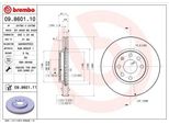 Brembo 09.8601.10 - Disco Freno Oe 569000 Per Combo, Combo Tour, Corsa C (X01), Meriva (X03), Tigra Twintop (X04)