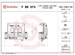 Brembo F Br 074 - Pinza Freno Oe 9074235700 Per Sprinter (W907)