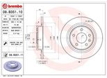 Brembo 08.B351.10 - Disco Freno Oe 13502139 Per Ampera (R12), Astra J, Cascada (W13), Cruze (J300), Cruze (J305), Cruze (J308), Orlando (J309), Zafira Tourer C