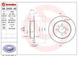 Brembo 08.5443.40 - Oe 4320654C00 Disco Freno Per Almera I (N15)