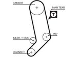 Gates K070810RPM - Cinghia Oe 31110 Rwk 003 Con Nervatura A V Per Civic Viii, CR-V Iii (Re), 350 Z (Z33)